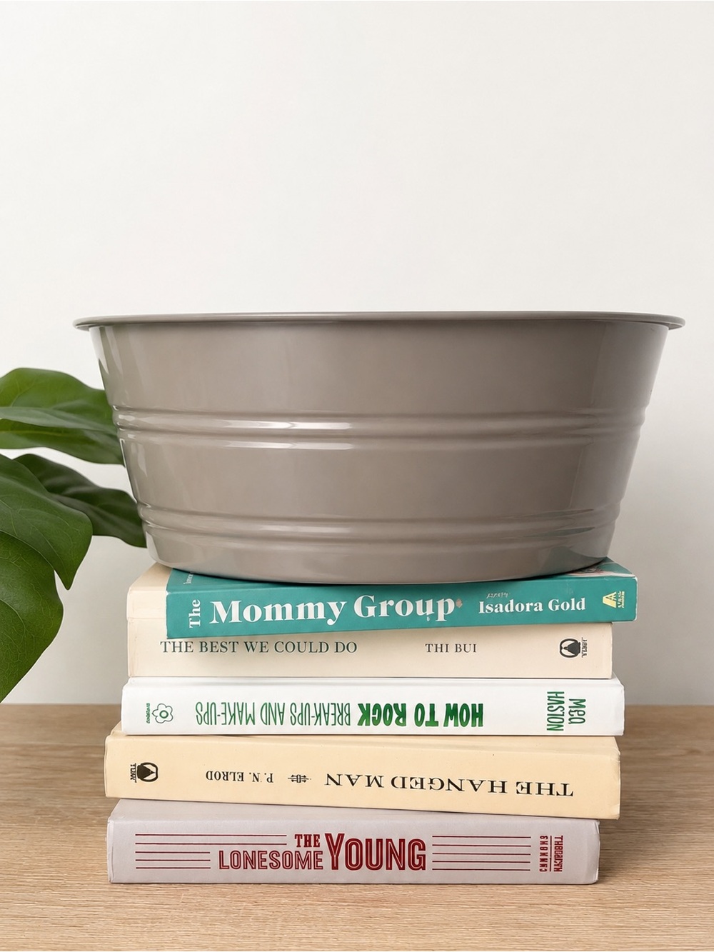 Gray Plastic Organizer Bucket